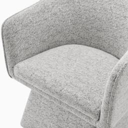 FurnitureboxUK Vera Fabric Accent Chair in Grey - thumbnail 7