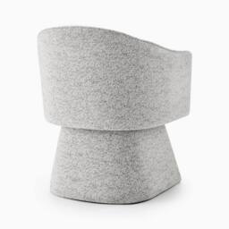 FurnitureboxUK Vera Fabric Accent Chair in Grey - thumbnail 5