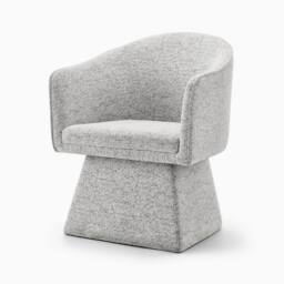 FurnitureboxUK Vera Fabric Accent Chair in Grey - thumbnail 3