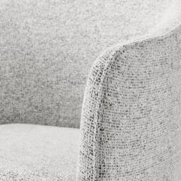 FurnitureboxUK Vera Fabric Accent Chair in Grey - thumbnail 6