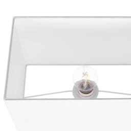 Wyld and Coco Gold Metal Table Lamp with Rectangular White Polycotton Shade 62 cm - thumbnail 6