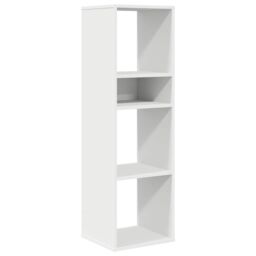 Berkfield Home Book Cabinet White 34x31x112 cm Engineered Wood - Size: 34 x 31 x 112 cm - thumbnail 2