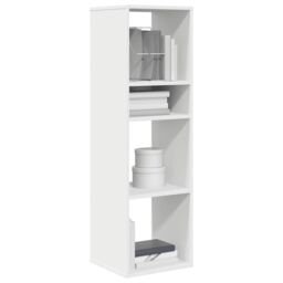 Berkfield Home Book Cabinet White 34x31x112 cm Engineered Wood - Size: 34 x 31 x 112 cm - thumbnail 1