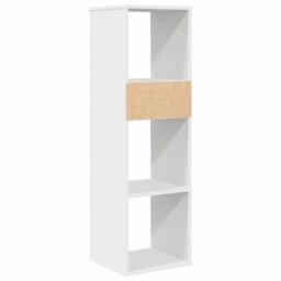 Berkfield Home Book Cabinet White 34x31x112 cm Engineered Wood - Size: 34 x 31 x 112 cm - thumbnail 6