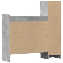 Berkfield Home Shoe Cabinet Concrete Grey 100.5x28x100 cm Engineered Wood - thumbnail 8