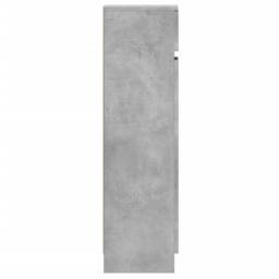 Berkfield Home Shoe Cabinet Concrete Grey 100.5x28x100 cm Engineered Wood - thumbnail 7