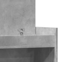 Berkfield Home Shoe Cabinet Concrete Grey 100.5x28x100 cm Engineered Wood - thumbnail 9