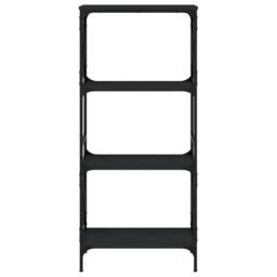 Berkfield Home Bookcase 4-Tier Black 59x35x132 cm Engineered Wood - Size: 59 x 35 x 132 cm - thumbnail 4
