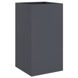Berkfield Home Planter Anthracite 42x38x75 cm Steel in Dark Grey - Size: 42 x 38 x 75 cm - thumbnail 3