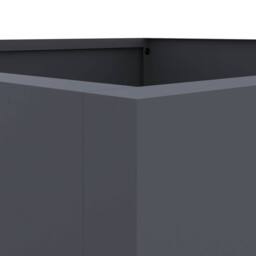 Berkfield Home Planter Anthracite 42x38x75 cm Steel in Dark Grey - Size: 42 x 38 x 75 cm - thumbnail 7