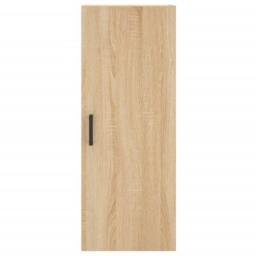 Berkfield Home Highboard Sonoma Oak 34.5x34x180 cm Engineered Wood in Light Brown - thumbnail 6