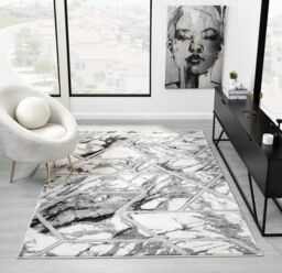 The Linen Consultancy TLC 5 Star Hotel Concept Bianco Rug Cream / Silver - Size: 200 cm x 290 cm - thumbnail 1