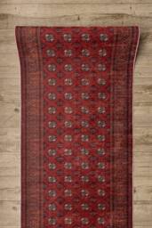 RugsX Anti-Slip Lotus Runner in Red - Size: 100 cm x 170 cm - thumbnail 4