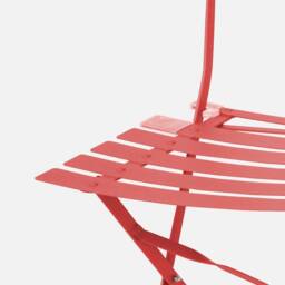 sweeek Set of 2 folding garden chairs in Terracotta - thumbnail 2