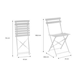 sweeek Set of 2 folding garden chairs in Terracotta - thumbnail 6