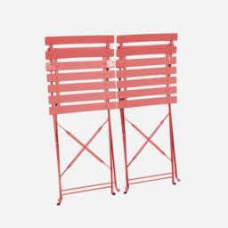 sweeek Set of 2 folding garden chairs in Terracotta - thumbnail 3
