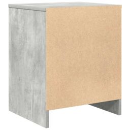 Berkfield Home Bedside Cabinets 2 pcs with Drawer Concrete Grey 40x34x50 cm in Brown - Size: 40 x 34 x 50 cm - thumbnail 8