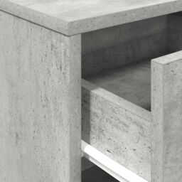 Berkfield Home Bedside Cabinets 2 pcs with Drawer Concrete Grey 40x34x50 cm in Brown - Size: 40 x 34 x 50 cm - thumbnail 9