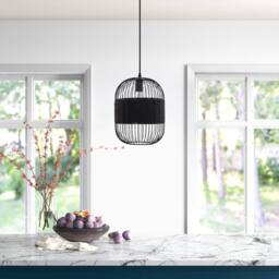 Living and Home Industrial Black Pendant Light for Kitchen & Dining Room - thumbnail 3