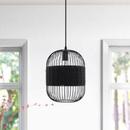 Living and Home Industrial Black Pendant Light for Kitchen & Dining Room - thumbnail 4