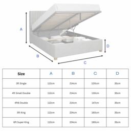 Aspire Grant Upholstered Ottoman Storage Bed, Eire Linen Fabric in Off-White - Size: King - thumbnail 3