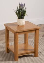Thats Furniture Oslo Solid Oak Lamp Table for Living Room in Light Oak - thumbnail 1
