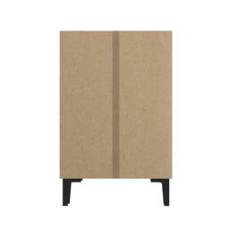 Merax Entryway 60cm Minimalist Shoe Cabinet with Adjustable Shelves in White - thumbnail 9