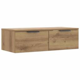 Berkfield Home Wall Cabinet Artisan Oak 68x30x20 cm Engineered Wood in Brown - Size: 68 x 30 x 20 cm - thumbnail 2