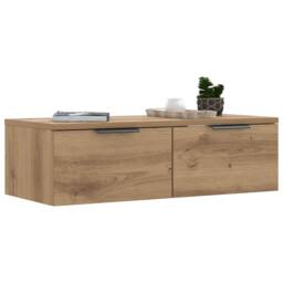 Berkfield Home Wall Cabinet Artisan Oak 68x30x20 cm Engineered Wood in Brown - Size: 68 x 30 x 20 cm - thumbnail 3