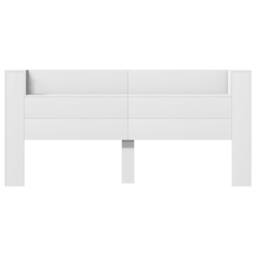 Berkfield Home Headboard Cabinet with LED White 220x16.5x103.5 cm - thumbnail 6