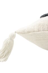 Furn Inka Tufted Cotton Tasselled Cushion in Natural - Size: 40 cm x 60 cm - thumbnail 4