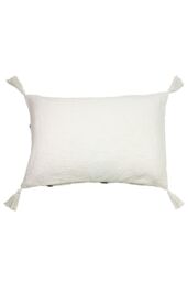 Furn Inka Tufted Cotton Tasselled Cushion in Natural - Size: 40 cm x 60 cm - thumbnail 2