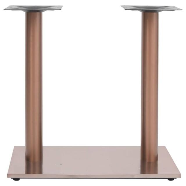 Berkfield Home Bistro Table Leg Brass 70x40x72 cm Stainless Steel in Copper - Size: 70 x 40 x 72 cm - image 1