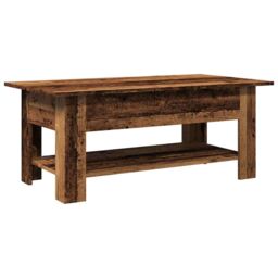 Berkfield Home Coffee Table Old Wood 102x55x42 cm Engineered Wood in Brown - Size: 102 x 55 x 42 cm - thumbnail 2