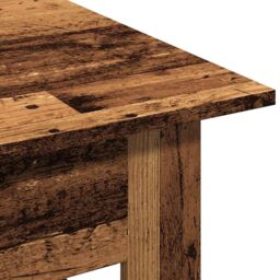 Berkfield Home Coffee Table Old Wood 102x55x42 cm Engineered Wood in Brown - Size: 102 x 55 x 42 cm - thumbnail 7