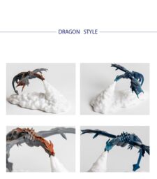 Obasyhig Style 1 3D Printed Fire - Breathing Dragon Night Light in Blue - thumbnail 5
