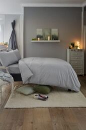 Deyongs Southwick Melange Look Duvet Cover Set - Soft & Breathable Bedding - 1846 in Grey - Size: King - thumbnail 2