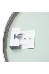 Living and Home Silver Round Metal Framed Bathroom Mirror - Size: Large - thumbnail 6