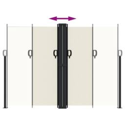 Berkfield Home Retractable Side Awning Cream 180x600 cm - thumbnail 5