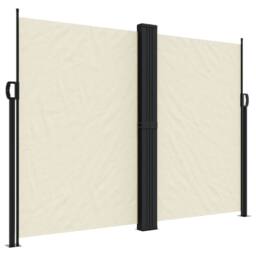Berkfield Home Retractable Side Awning Cream 180x600 cm - thumbnail 2