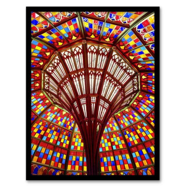 Artery8 Louisiana State Capitol Building Glass Highsmith Framed Wall Art Print - Size: A4 - image 1