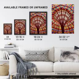 Artery8 Louisiana State Capitol Building Glass Highsmith Framed Wall Art Print - Size: A4 - thumbnail 3