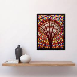 Artery8 Louisiana State Capitol Building Glass Highsmith Framed Wall Art Print - Size: A4 - thumbnail 4