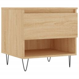 Berkfield Home Coffee Tables 2 pcs Sonoma Oak 50x46x50 cm Engineered Wood in Brown - Size: 50 x 46 x 50 cm - thumbnail 5