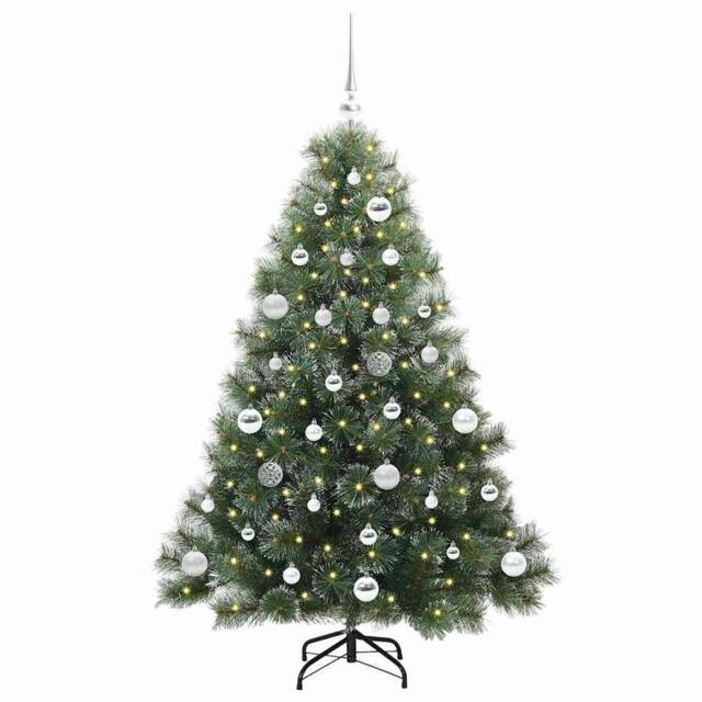 Berkfield Home Realistic Artificial Christmas Tree with 150 LEDs Green 150 cm PE - image 1