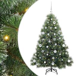 Berkfield Home Realistic Artificial Christmas Tree with 150 LEDs Green 150 cm PE - thumbnail 3