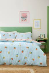 Fusion 'Summer Fruits' Easy Care Duvet Cover Set - Size: Super King - thumbnail 4