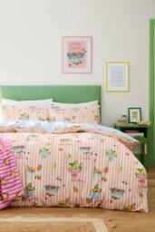 Fusion 'Summer Fruits' Easy Care Duvet Cover Set - Size: Super King - thumbnail 5