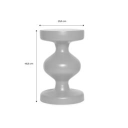 sweeek Metal side table in Cream - thumbnail 5