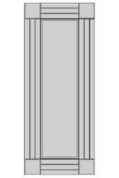 MirrorOutlet All Glass Bevelled Square Corner Cheval Mirror 5Ft X 1Ft3 150 X 40cm in Silver - Size: 1 Pack - thumbnail 4